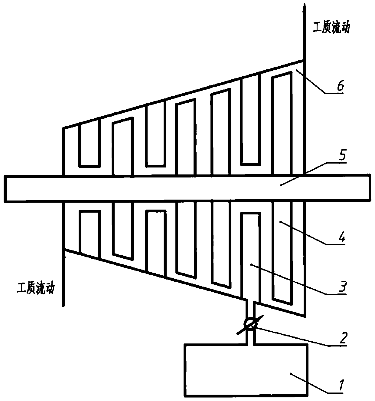 A kind of steam turbine, water film active purging type steam turbine static blade and its purging control method