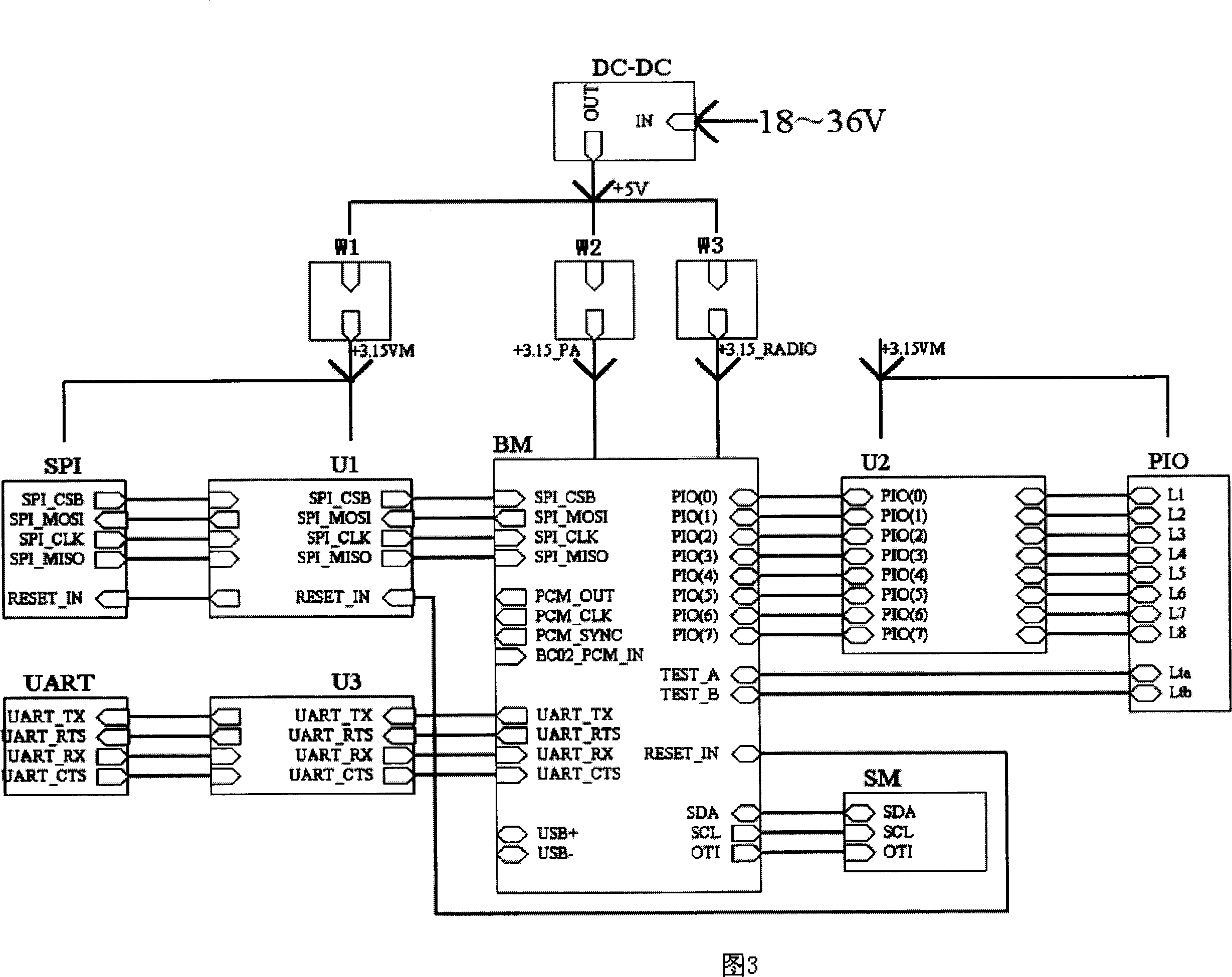 Blue tooth radio sensor