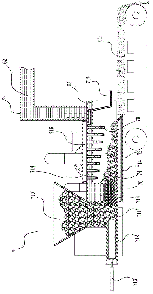 High-temperature rubbish gasification power generation system