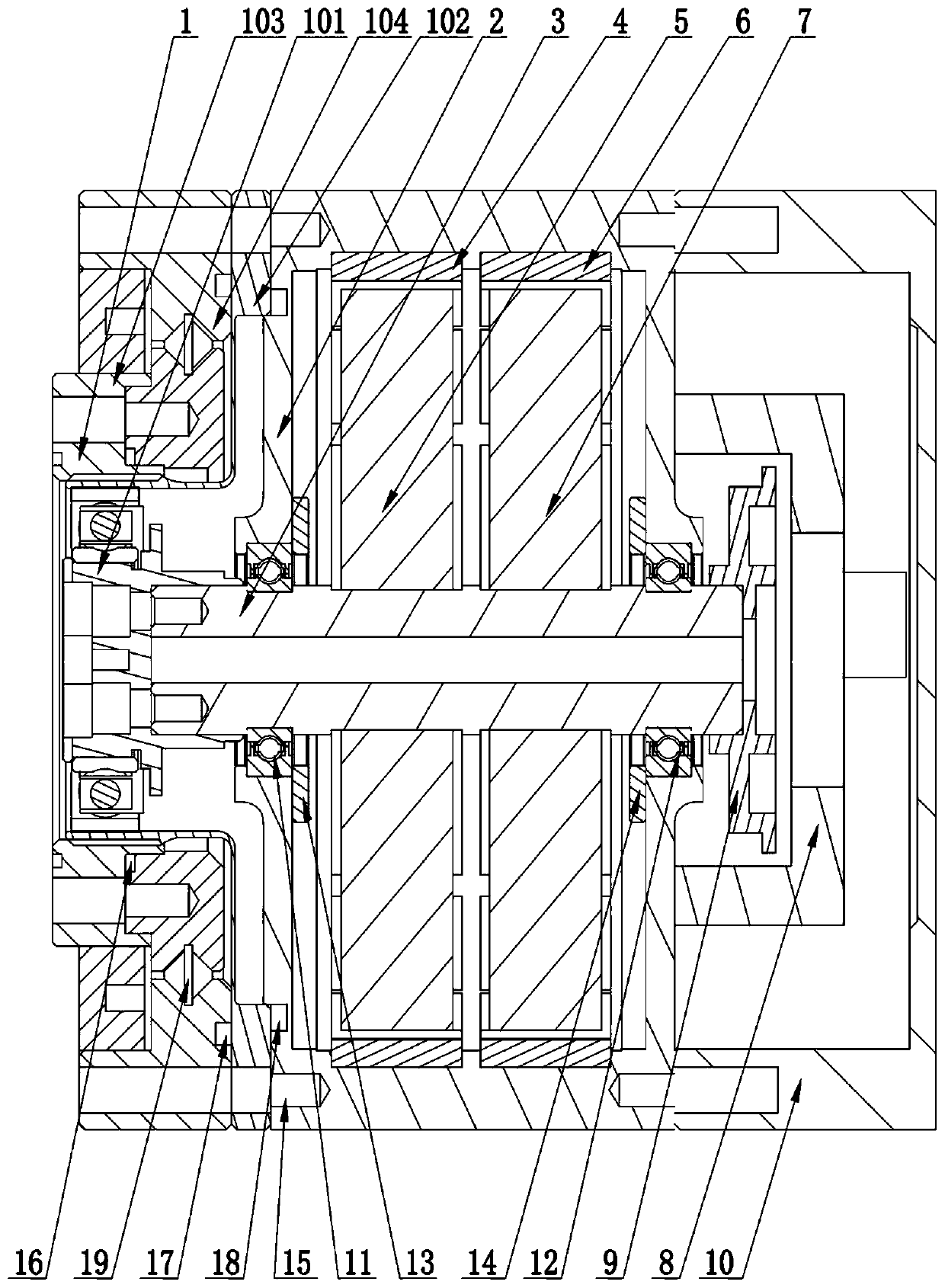 Multi-strategy rotating speed controllable servo motor