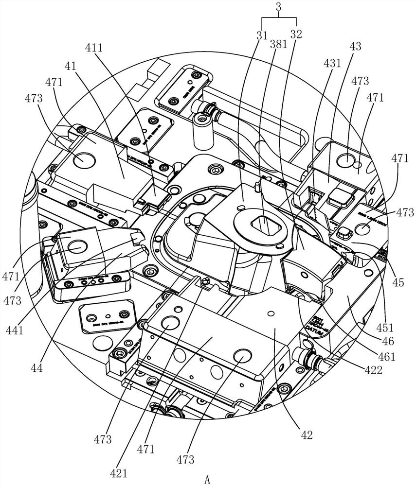 Oil tank filler cap double-color injection molding mold