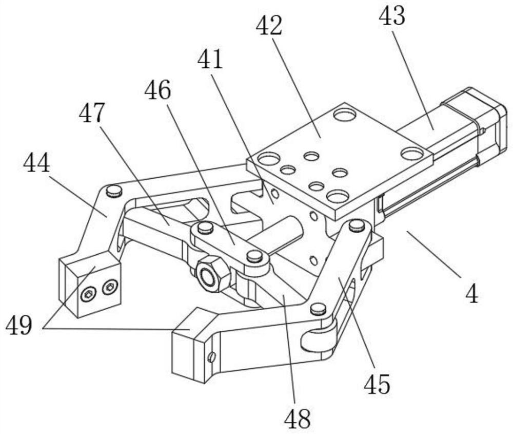 Safe clamping mechanism for chemical raw materials