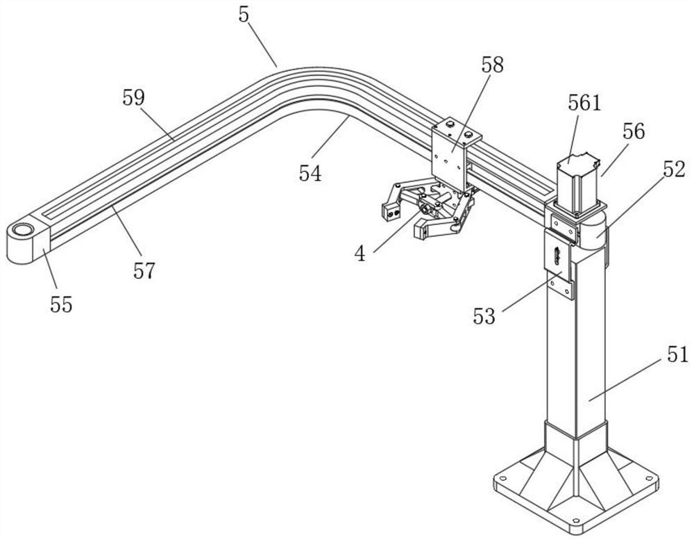 Safe clamping mechanism for chemical raw materials