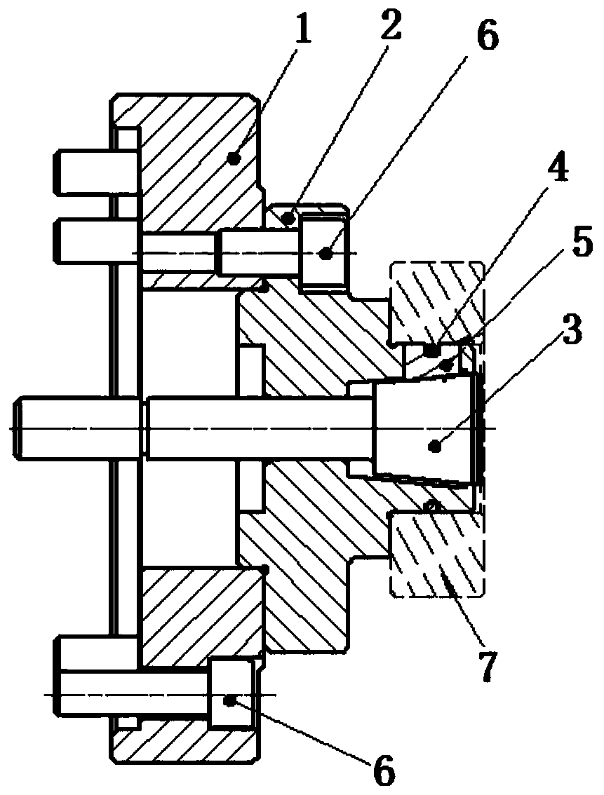 Rough turning fixture for disc type gear