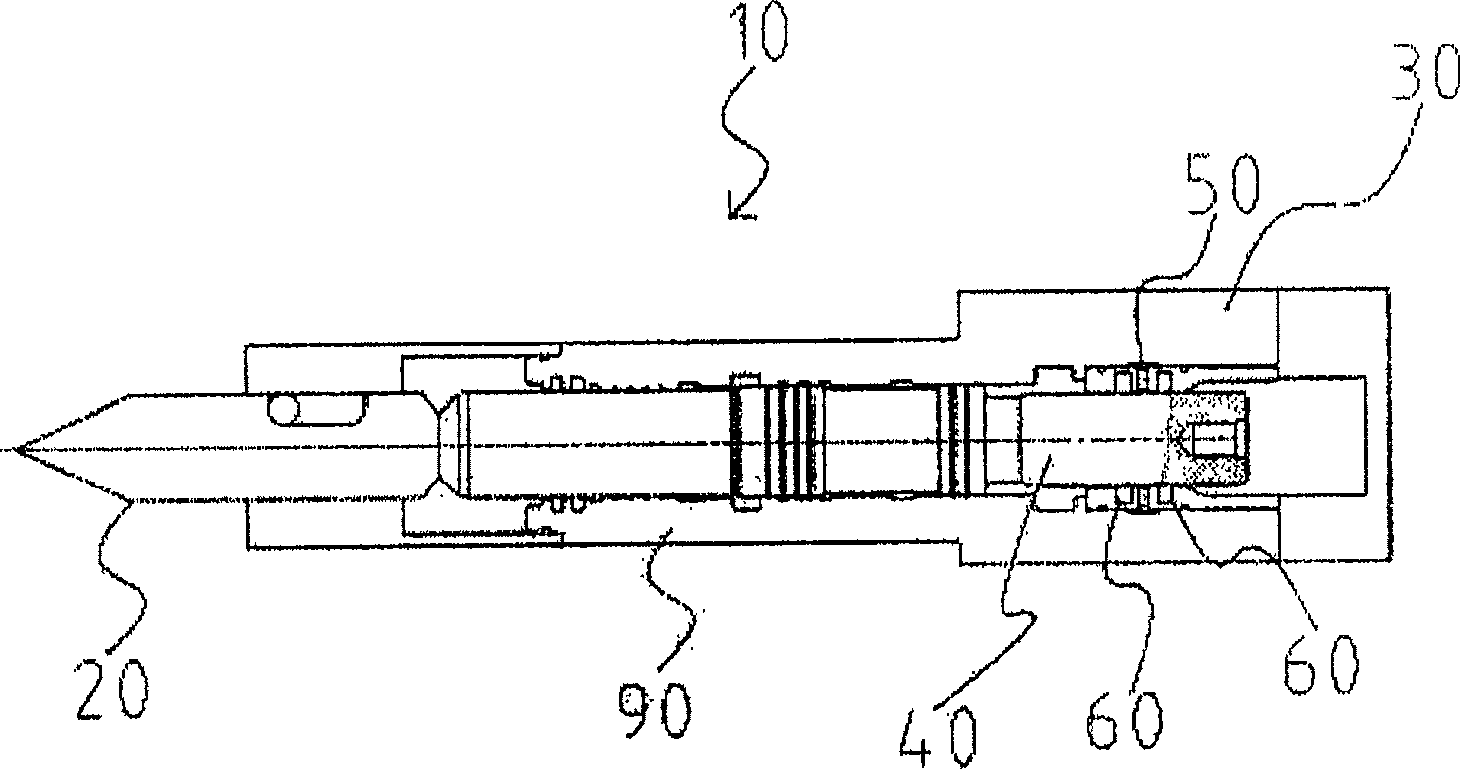 Device for preventing hydraulic rock breaker against scuffing