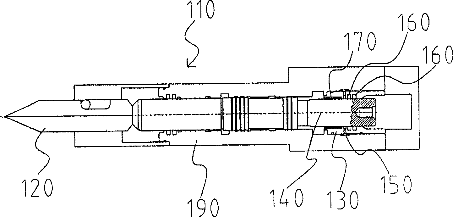 Device for preventing hydraulic rock breaker against scuffing