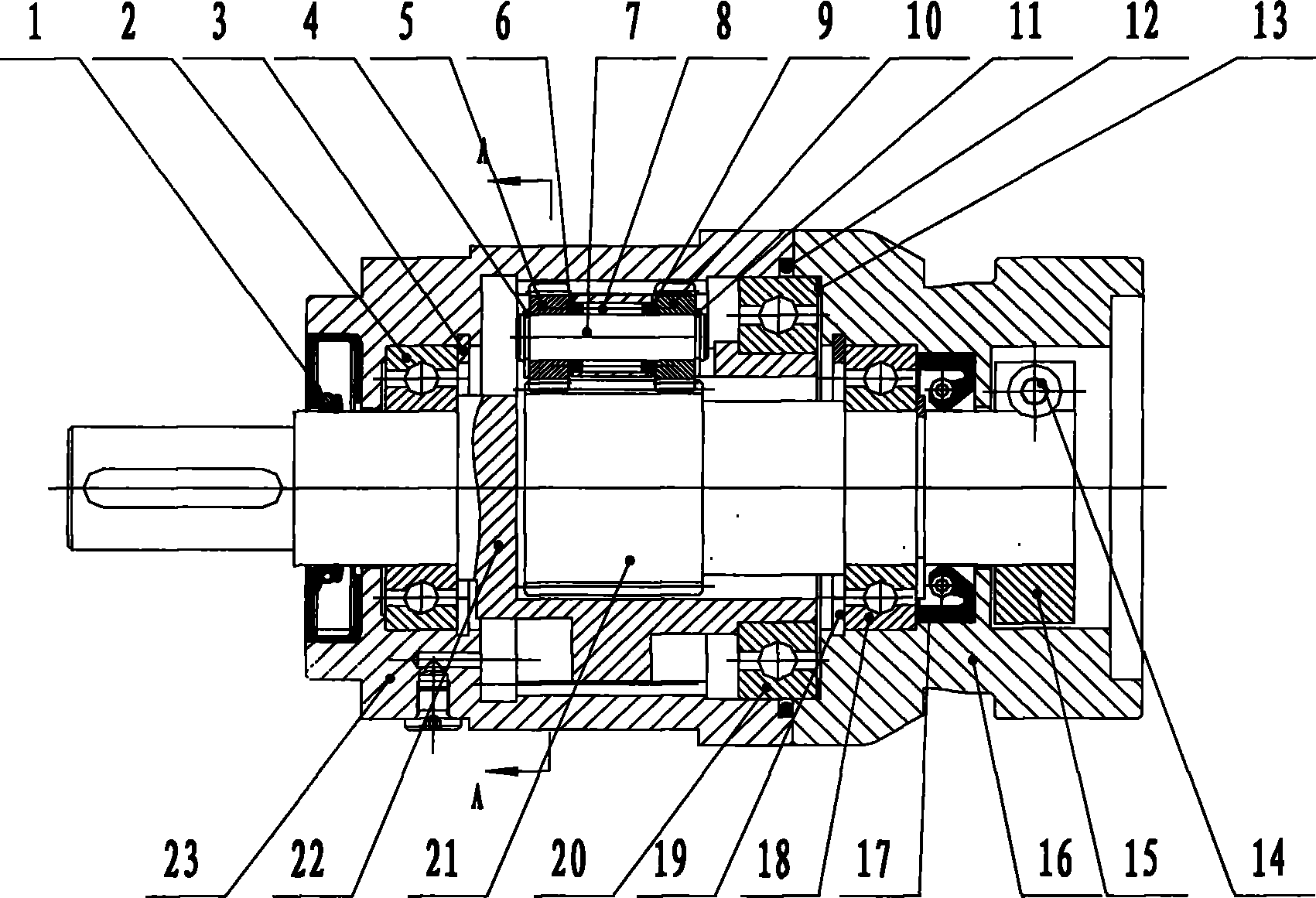 Planet gear speed reducer