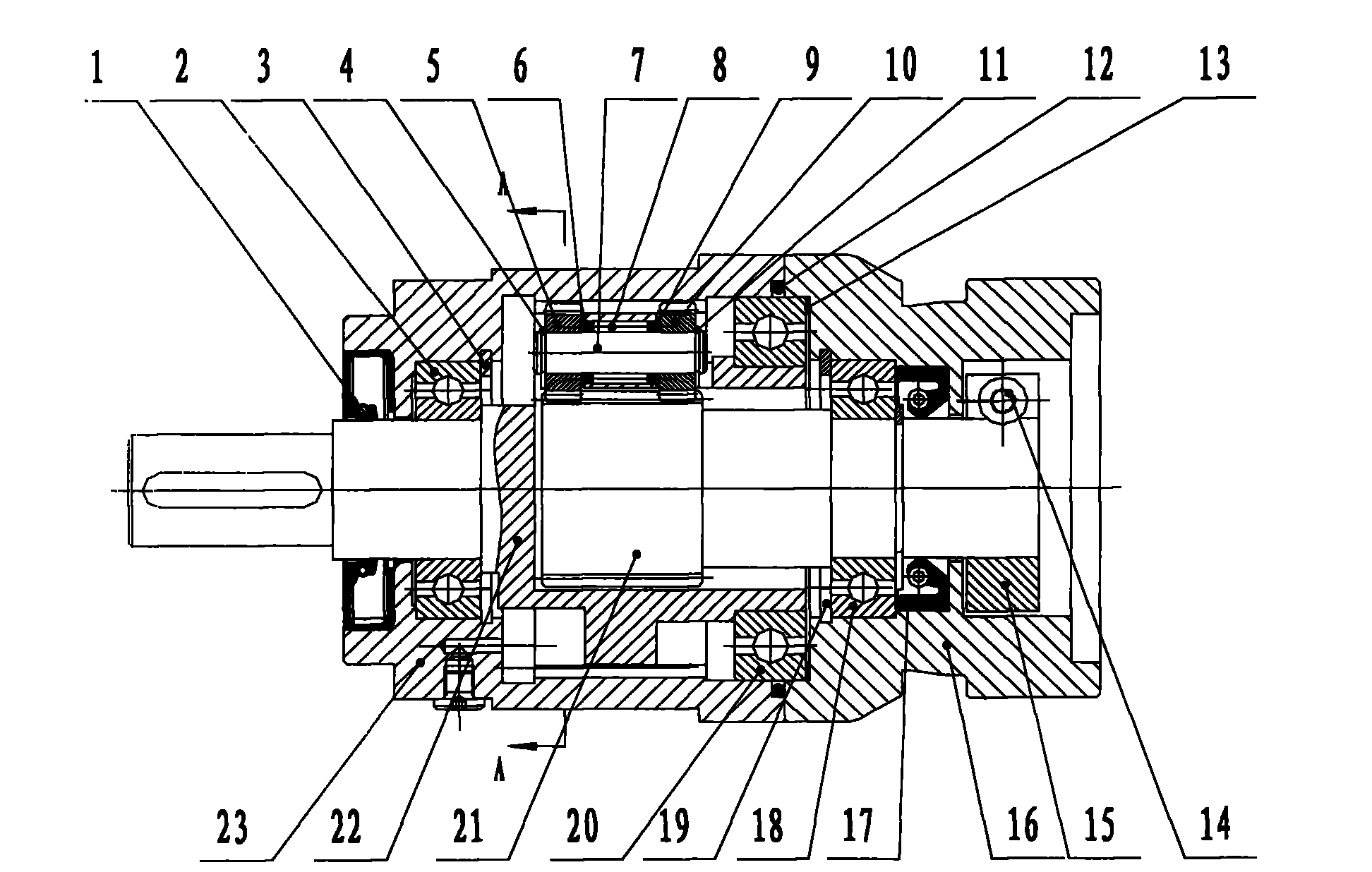 Planet gear speed reducer