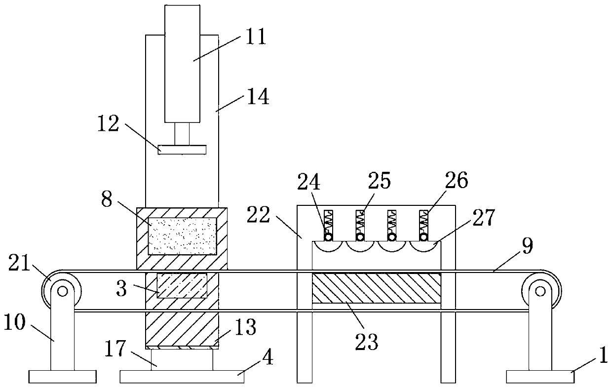 An automatic control processing device for large-scale new energy auto parts with high thermal conductivity radiator