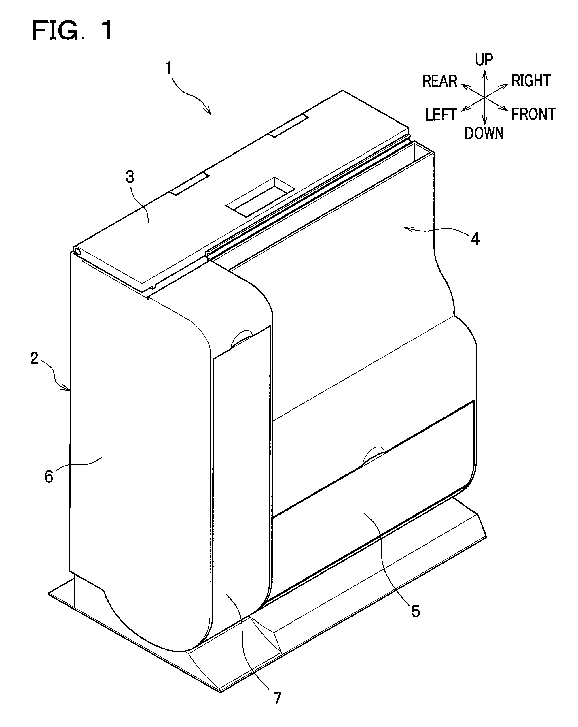 Configuration for an image forming apparatus having an upright recording medium storage unit