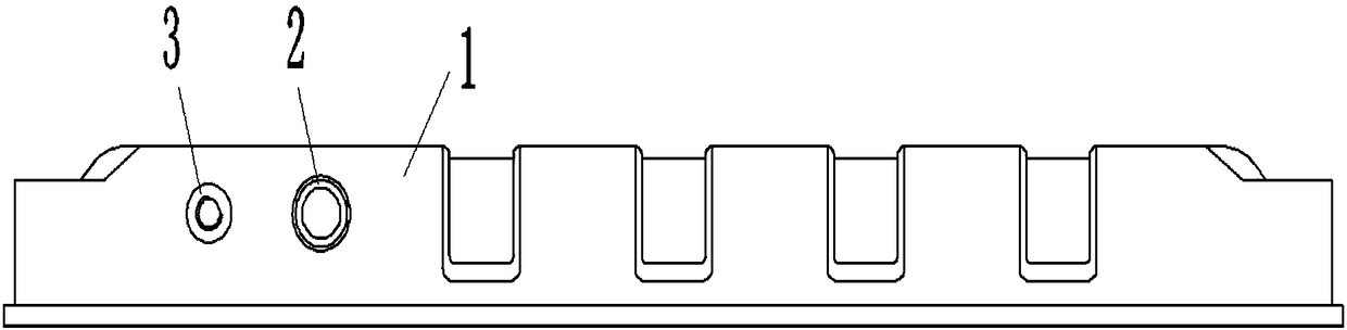 Water feeding chamber for radiator