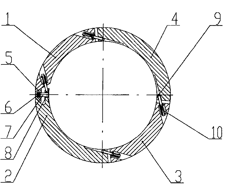 Coiling machine sleeve barrel with wrench jaw