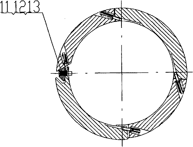 Coiling machine sleeve barrel with wrench jaw