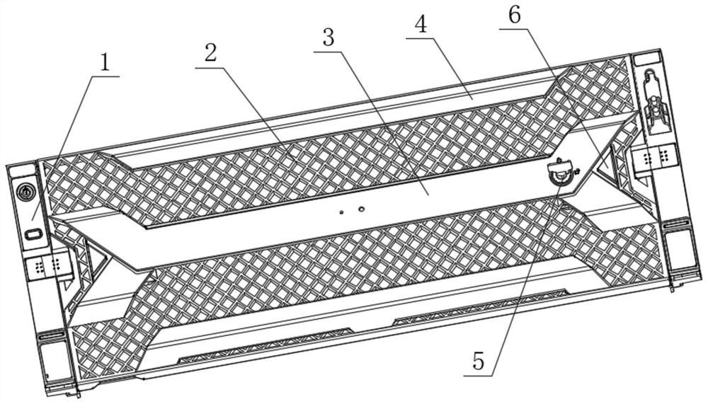 Linkage type disassembly and assembly structure of safety panel