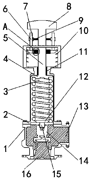 Press type safety valve with good stabilization effect