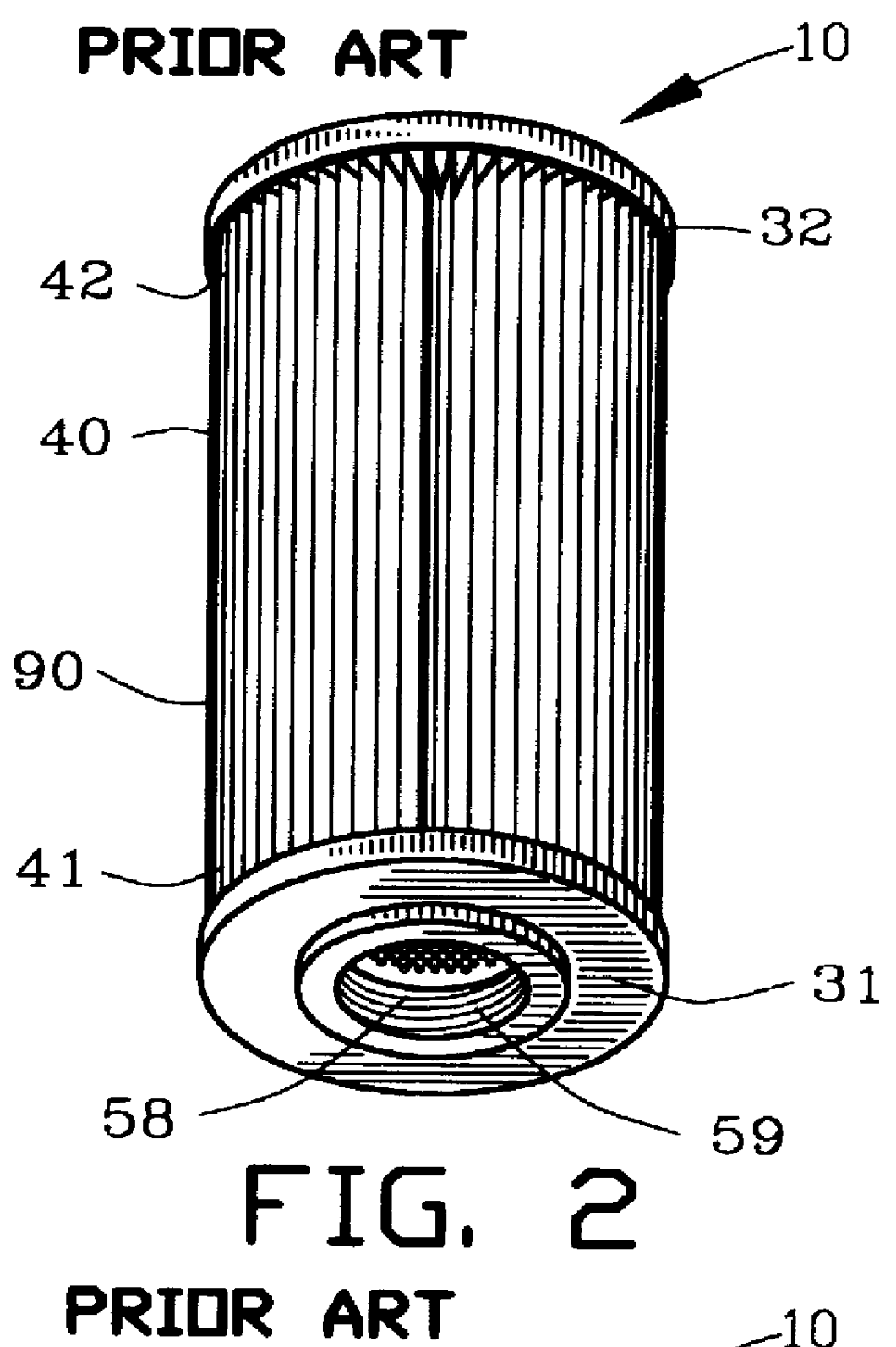 Fluid filter and method of making