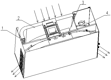 Low-noise high-efficiency air source heat pump outdoor unit