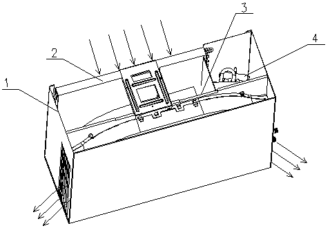 Low-noise high-efficiency air source heat pump outdoor unit