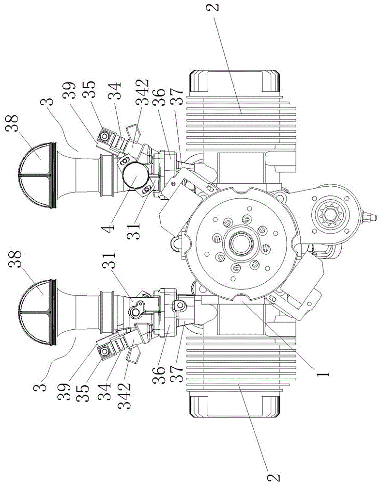 A kind of electro-injection aviation gasoline engine