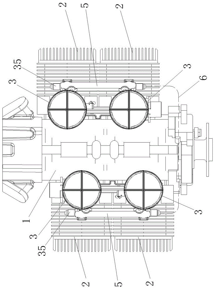 A kind of electro-injection aviation gasoline engine