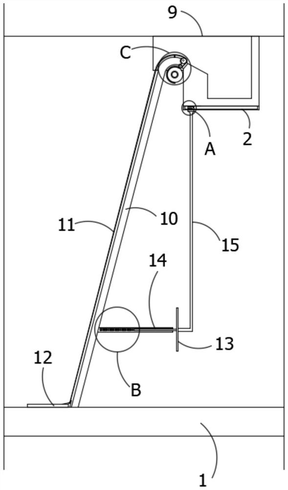 Automatic dredging device for sewage filtration