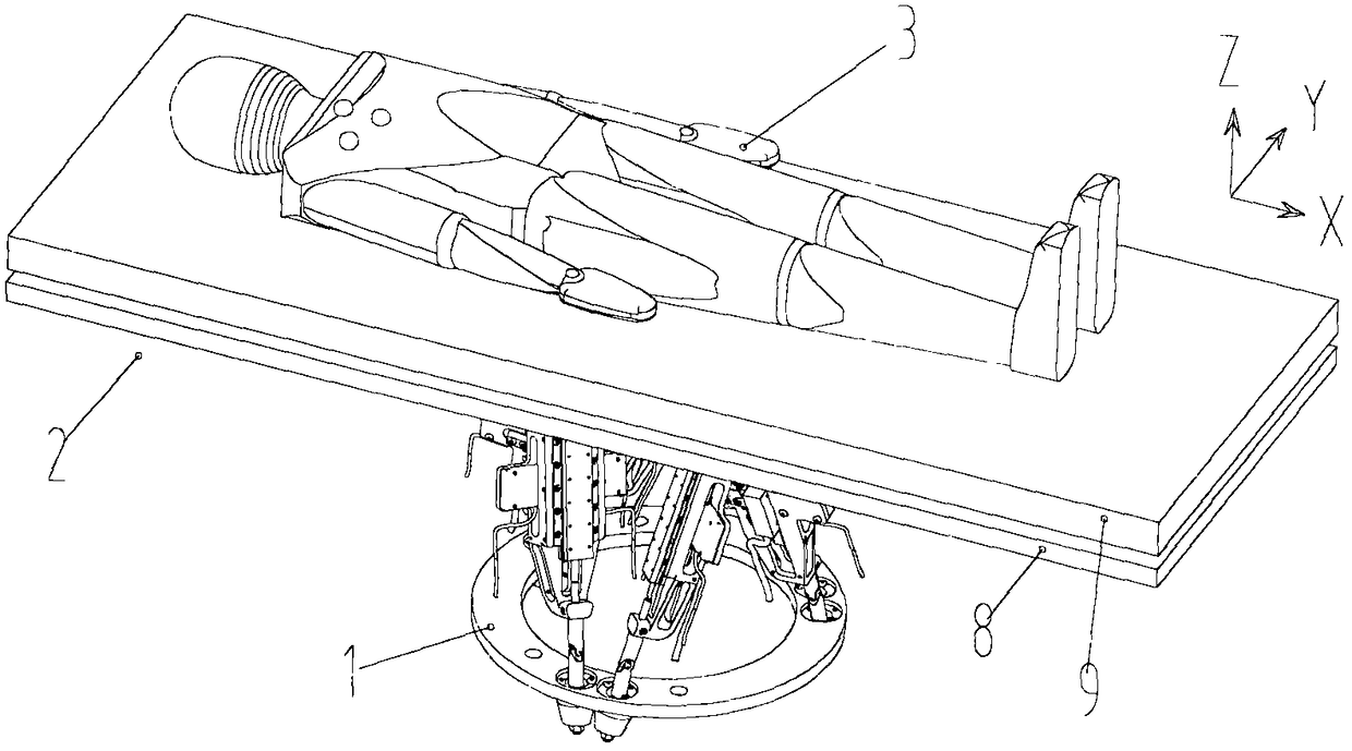 Radiotherapy device for tracking and positioning using the stewart robot platform