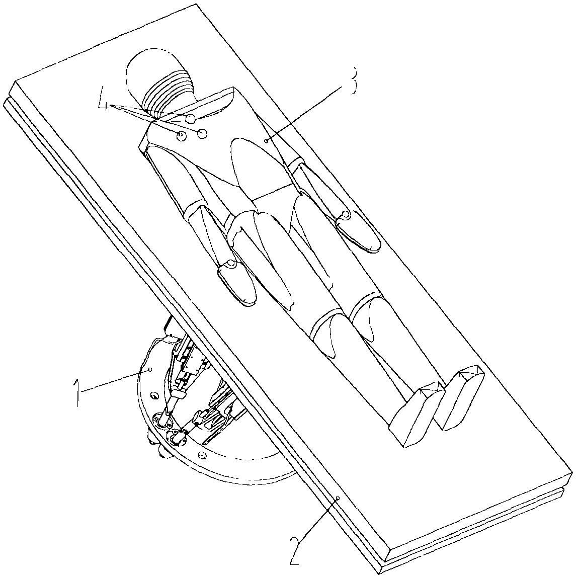 Radiotherapy device for tracking and positioning using the stewart robot platform