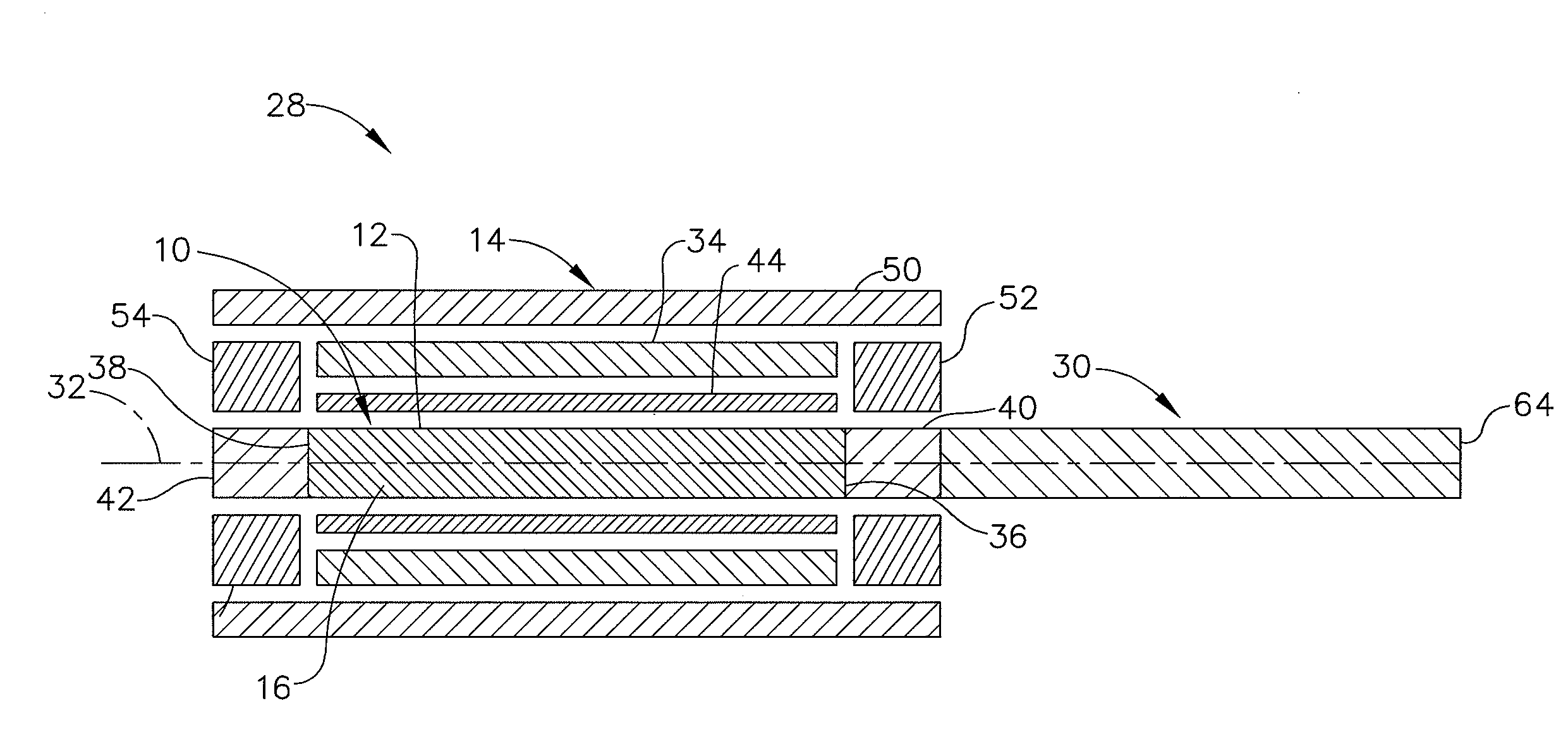 Magnetostrictive actuator of a medical ultrasound transducer assembly, and a medical ultrasound handpiece and a medical ultrasound system having such actuator