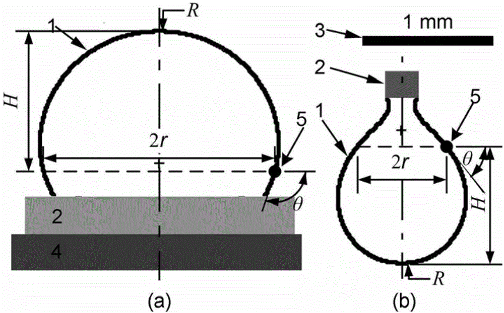 Method for measuring liquid surface tension based on axisymmetrical liquid drop profile curve and volume