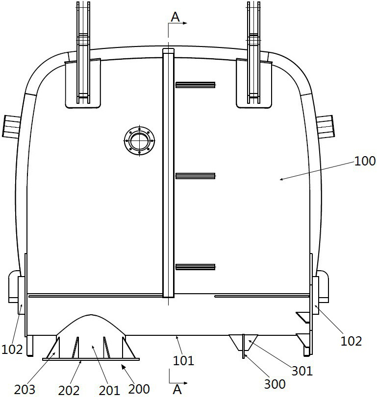 Garbage truck rear door welding positioning tool