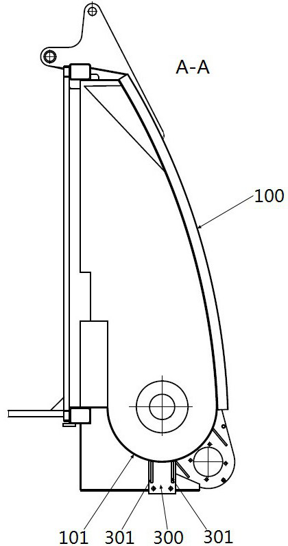 Garbage truck rear door welding positioning tool