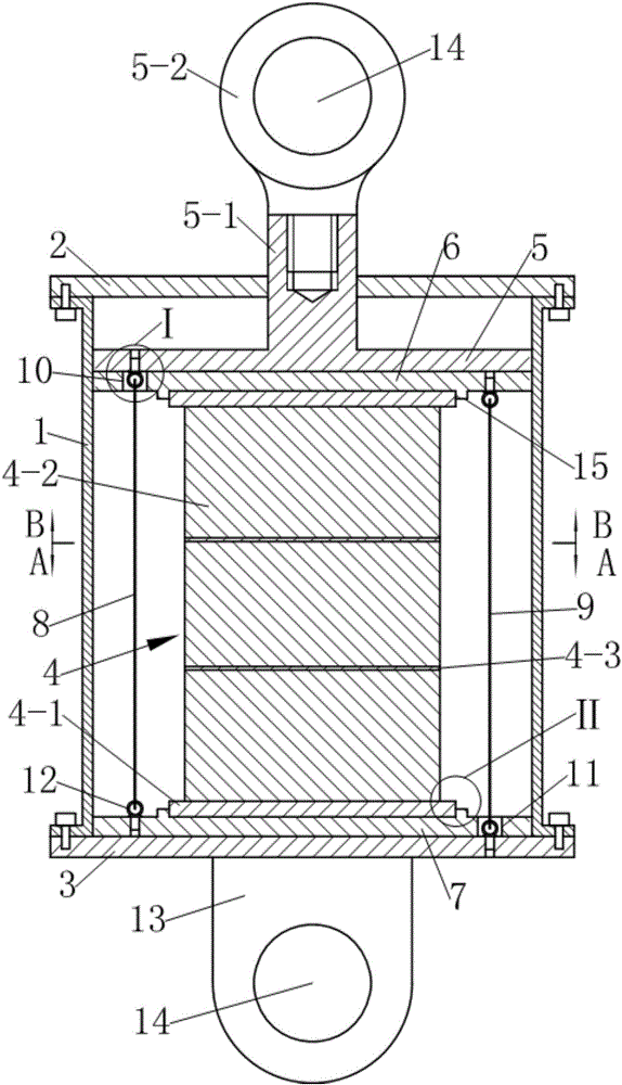 Rubber damper with presettable stiffness at early stage