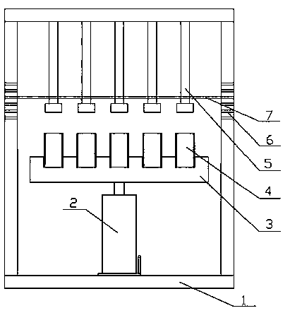 Device capable of simultaneously preparing multiple triaxial disturbed soil samples