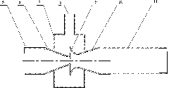 Top gas confluence method and device of atmospheric and vacuum distillation tower