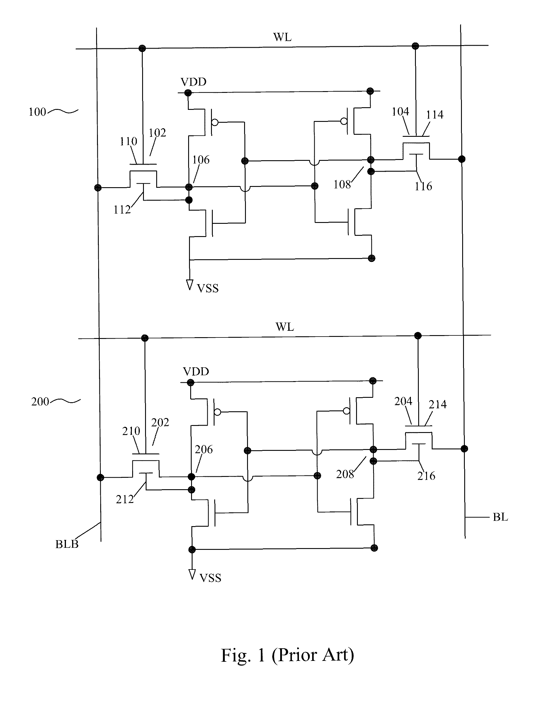 Read/write margin improvement in SRAM design using dual-gate transistors