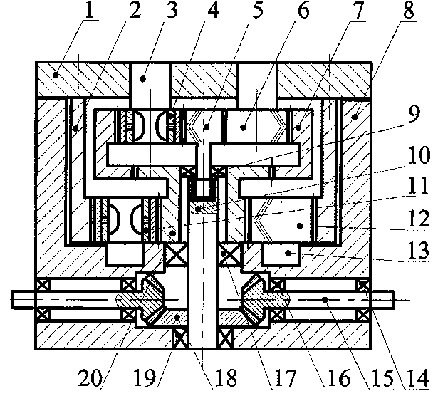 Novel high-power herringbone gear compound planetary transmission speed reducer