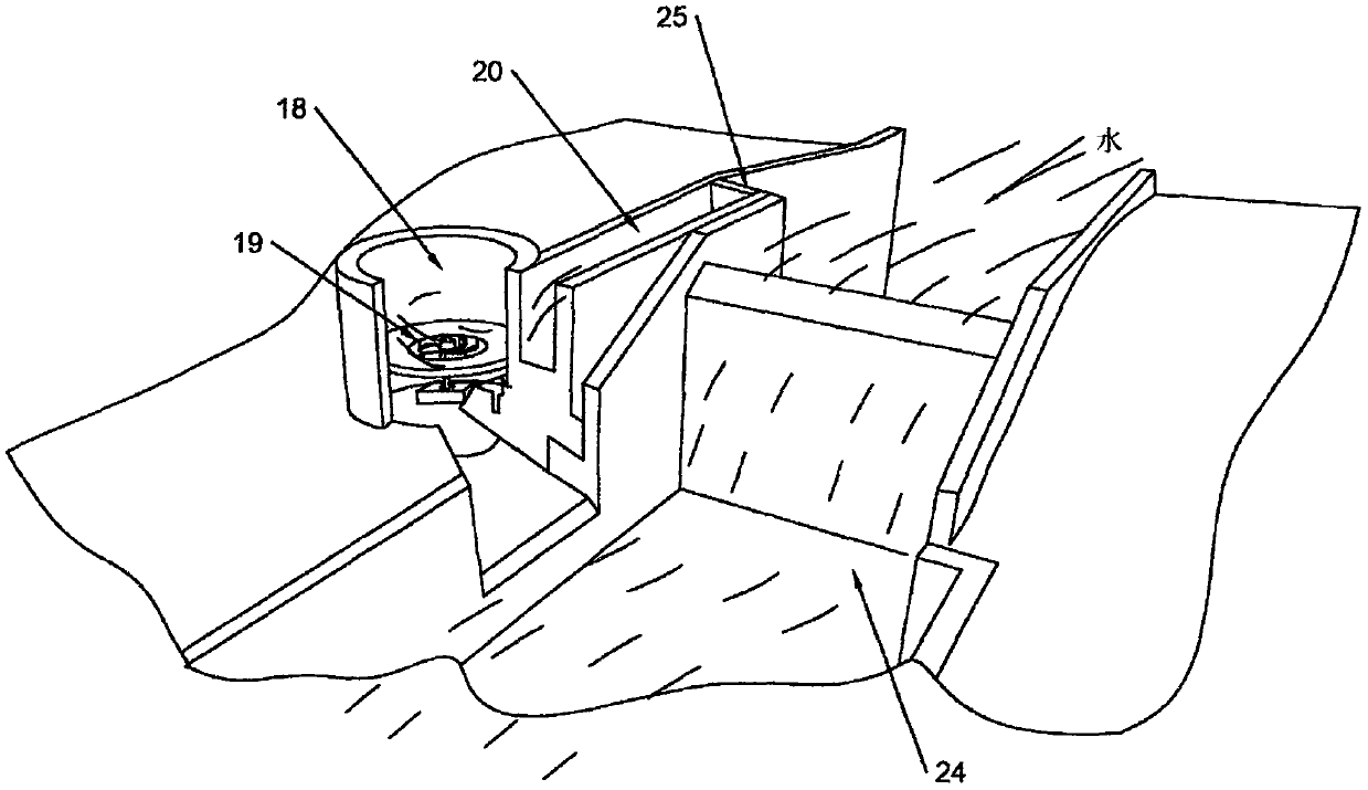 Static water rising circulating power generating system based on injection pump