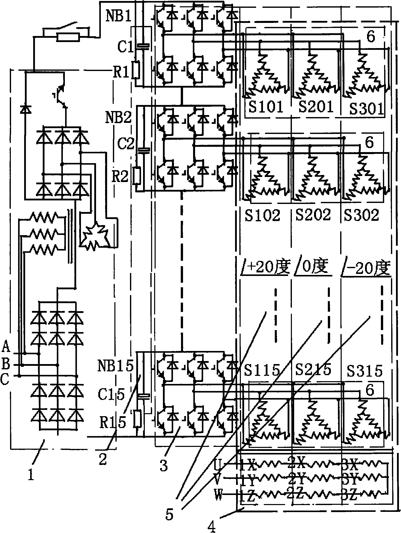 High-voltage and high-power transducer