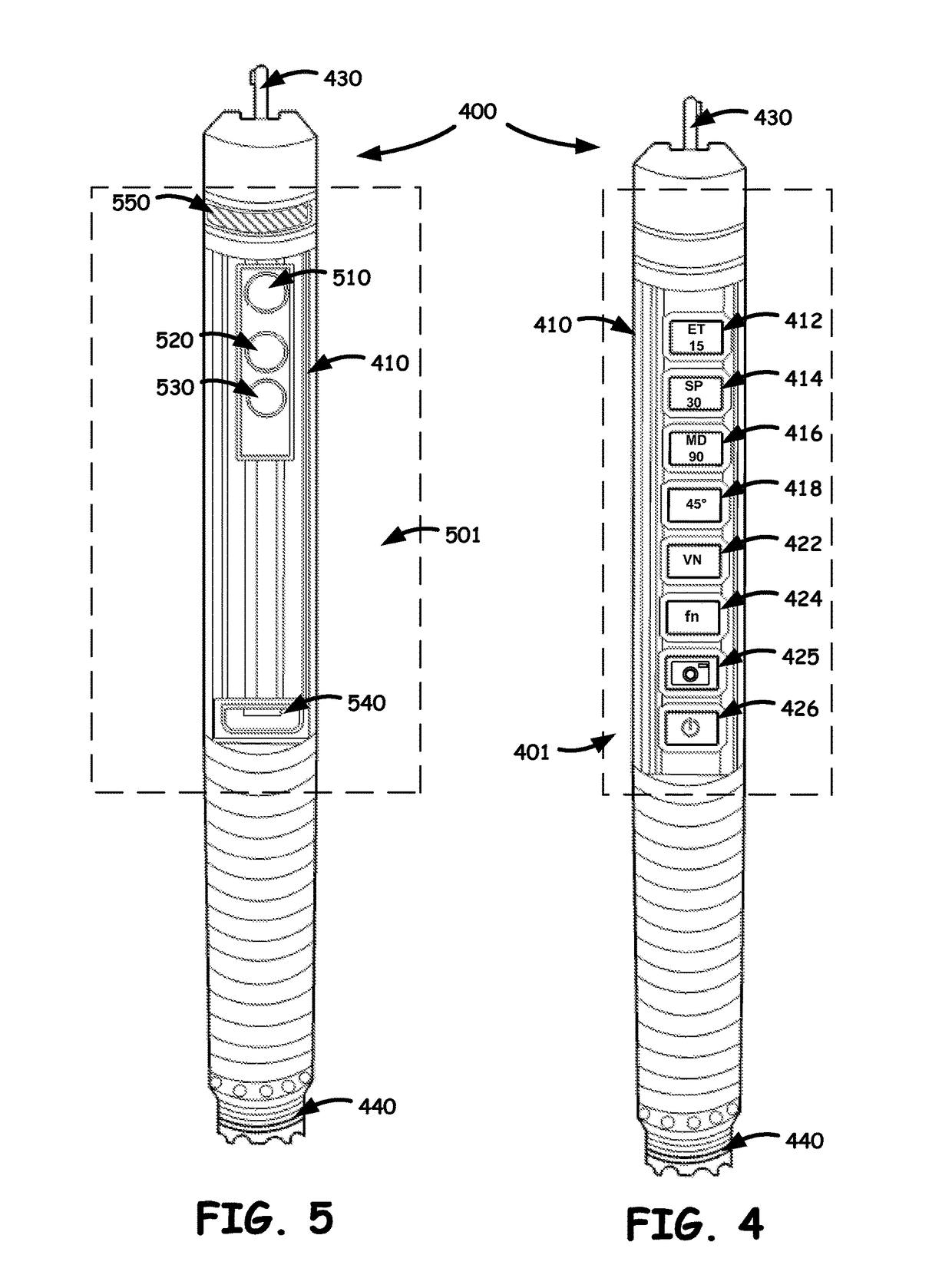 Handheld testing device including multiple timers