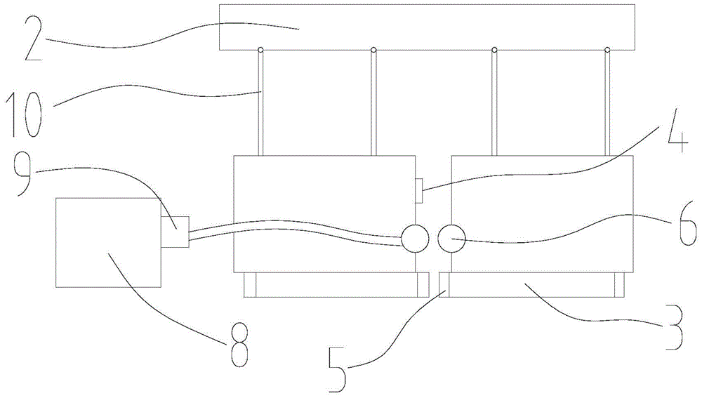 Seal cooling device for bag loading machine