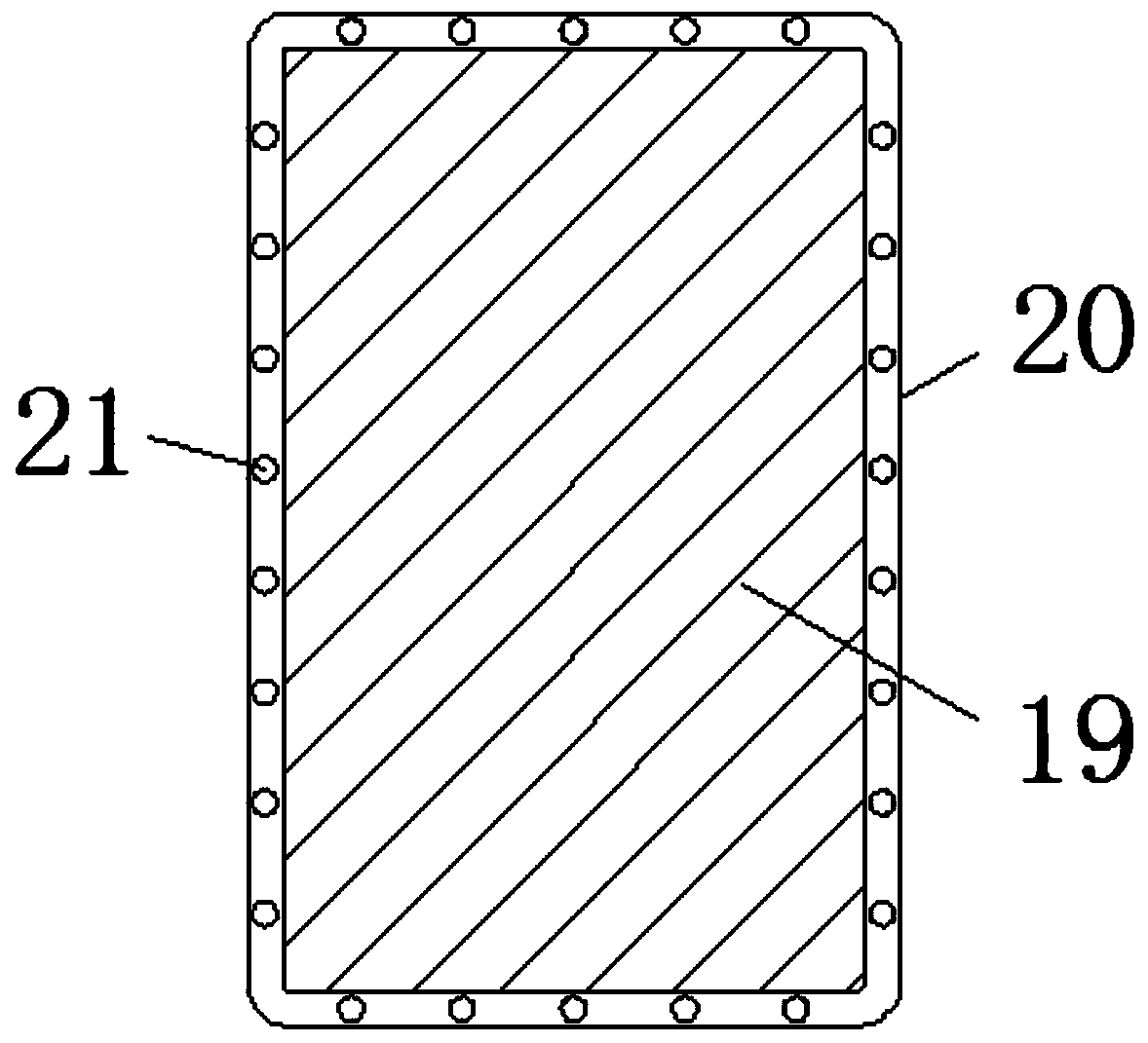 Hand-wearing type auxiliary power building exterior wall mortar trowelling device