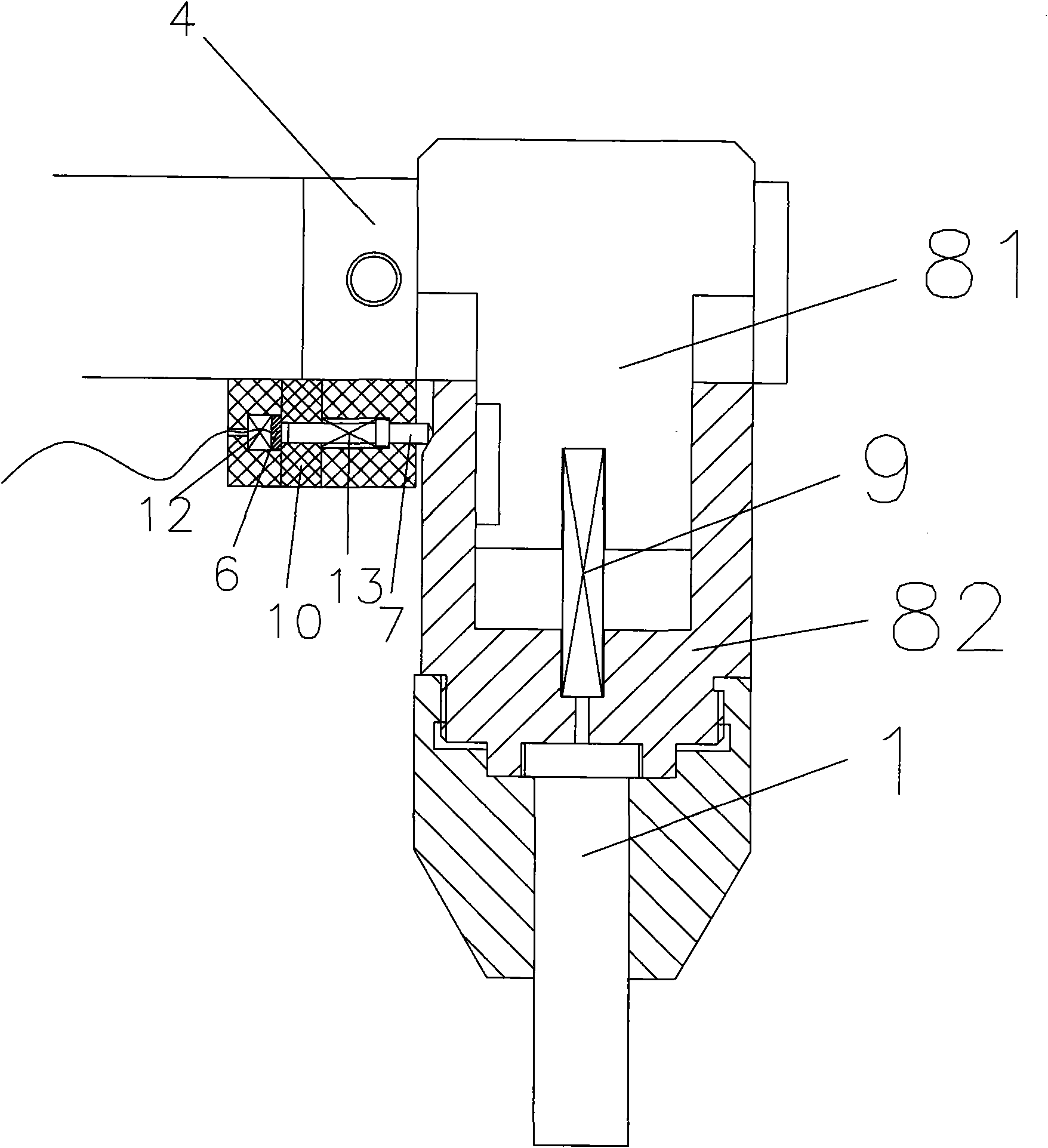 Punching-preventing safety device for pneumatic-hydraulic punch