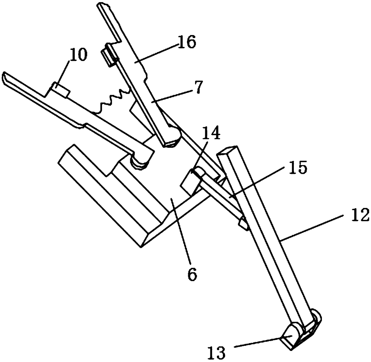 Waste steel bar straightening device for construction