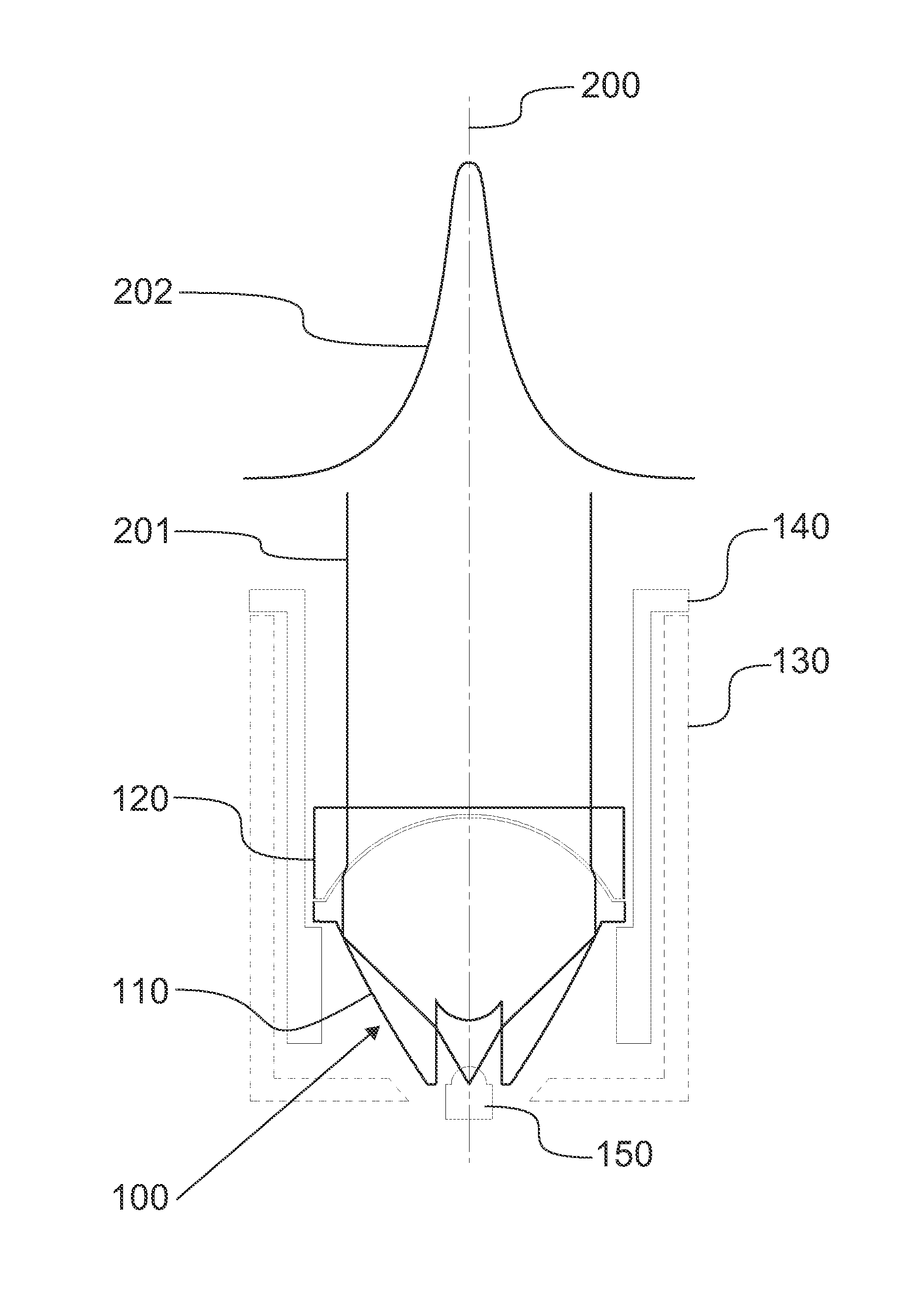 Lens arrangement and illuminator housing