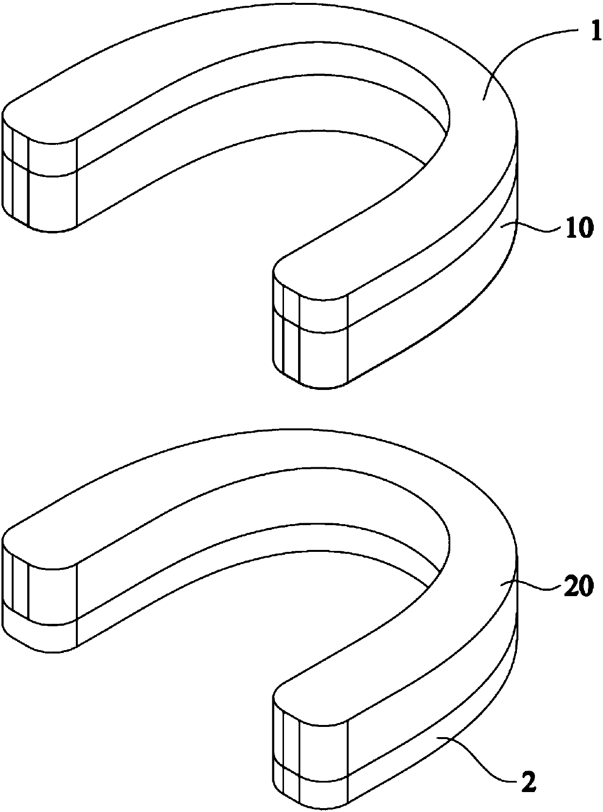 Manufacturing method of invisible orthodontic braces and invisible orthodontic braces