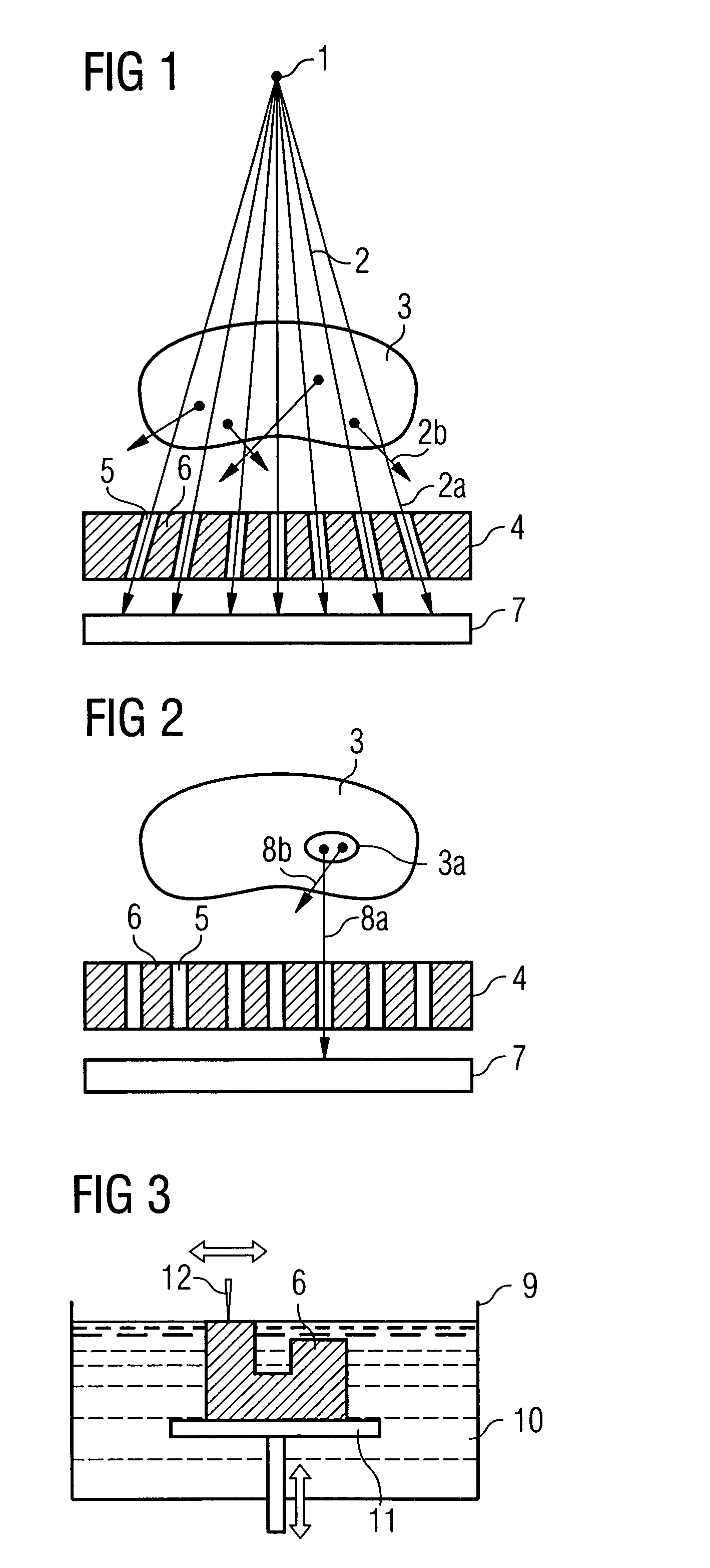 Antiscatter grid or collimator, and a method of production