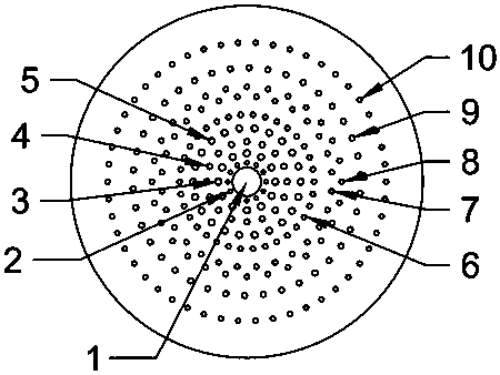 A blowtorch for preparing large core-diameter optical fiber base material by vad