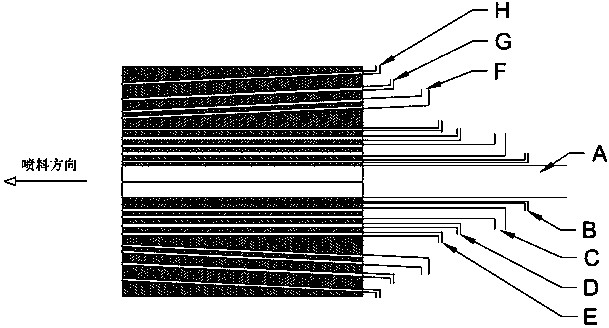 A blowtorch for preparing large core-diameter optical fiber base material by vad