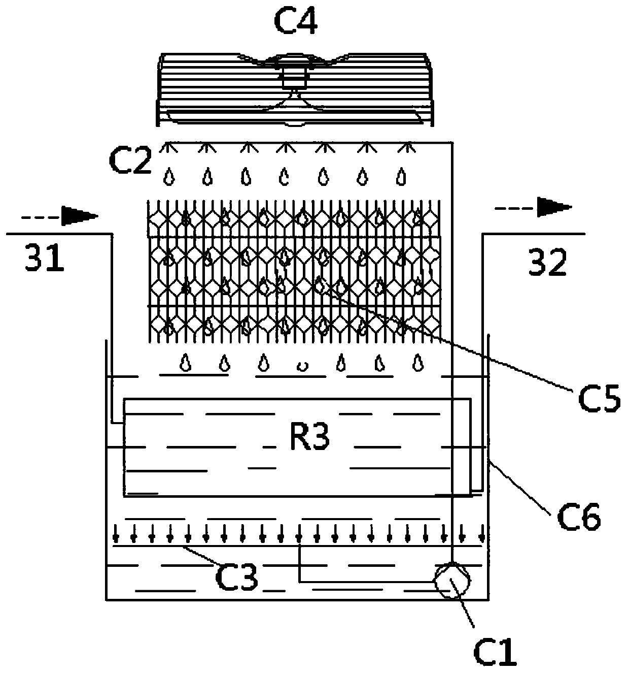 Open spiral winding type efficient cooling system