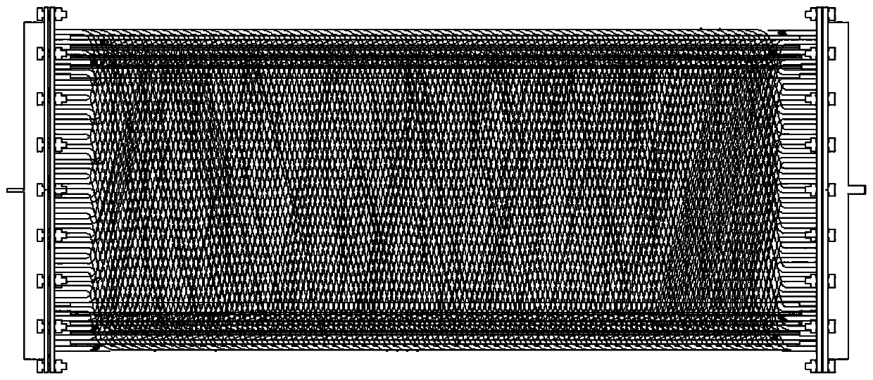 Open spiral winding type efficient cooling system